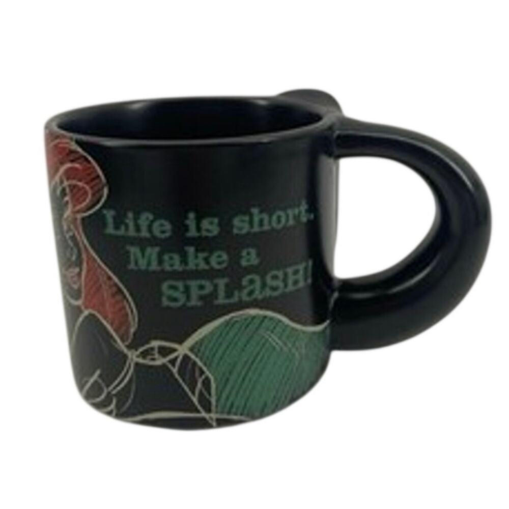 Hallmark Disney Ariel Little Mermaid Life Is Short Make A Splash Black Mug